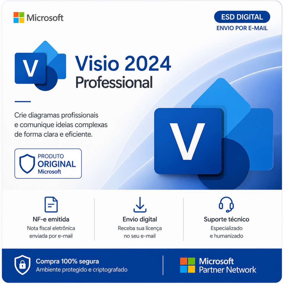Microsoft Visio 2024 Professional, Licença Original - Chave Vitalícia | PCKEY GROUP