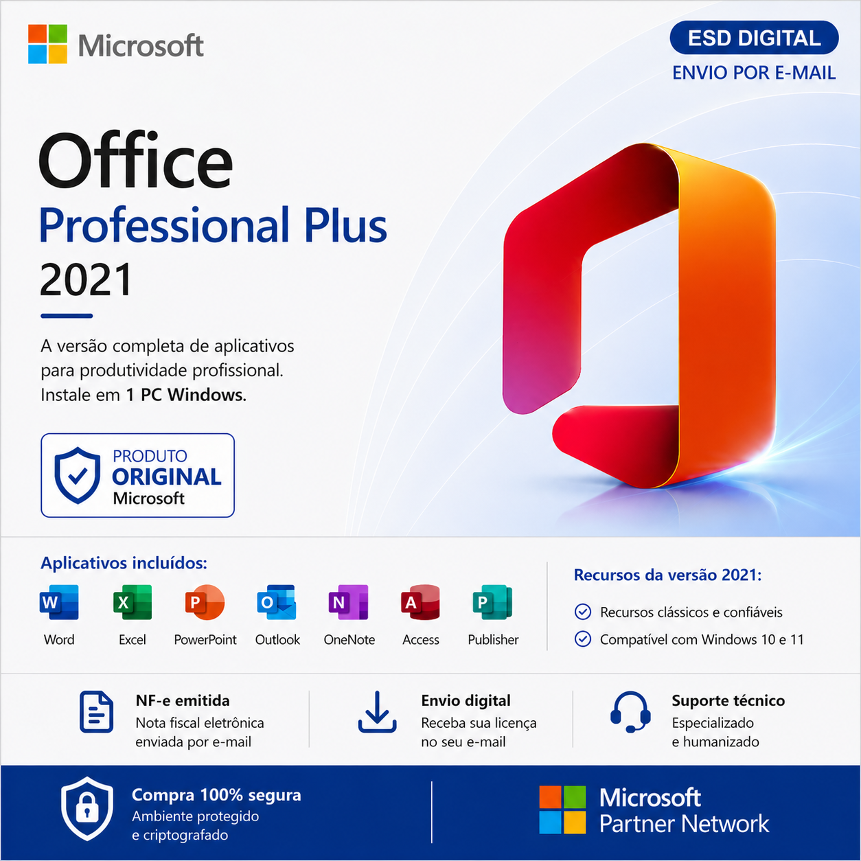 Office 2021 Professional Plus é original?
