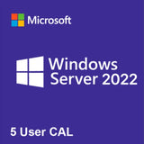 Windows Server 2022 – 5 User CAL Original Microsoft – Licença Digital com NF-e