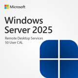 50 USER CAL Remote Desktop Services 2025 Original Microsoft – Licença Digital com NF-e